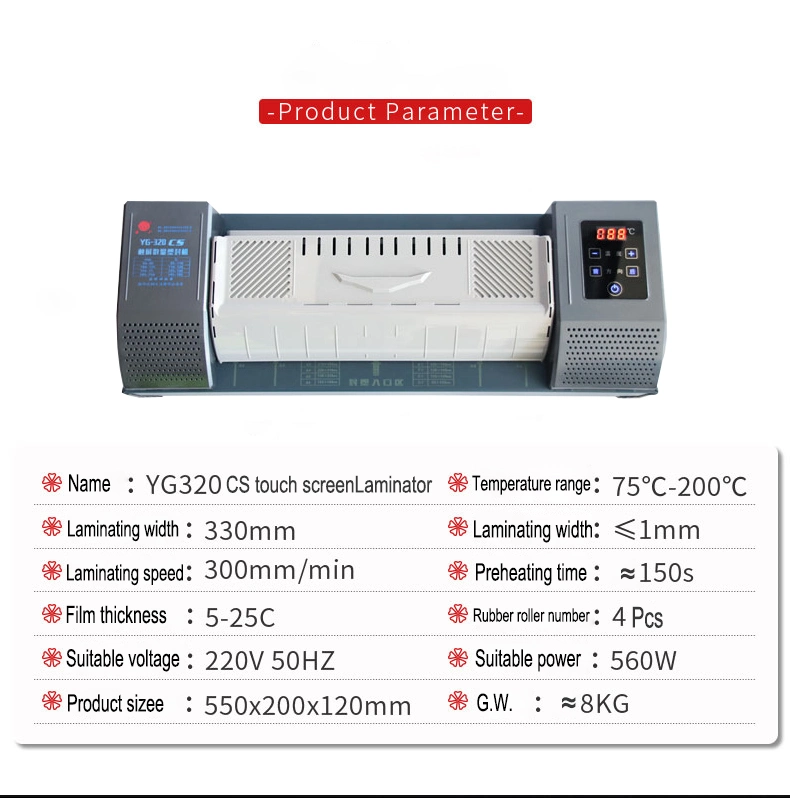 Factory Direct Selling A4 Size Thermal Laminating Machine