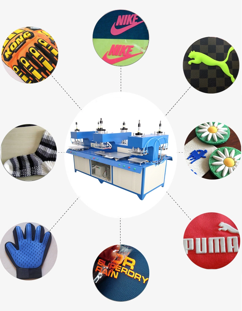 12 Color PVC Silicone Automatic Garment Label Logo Dripping Equipment for Rubber Patch Making Machine