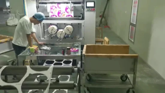Automatic Die Cutting Punching Machine for Ice Cream Lid, Aluminum Foil Lid, Bowl Cap