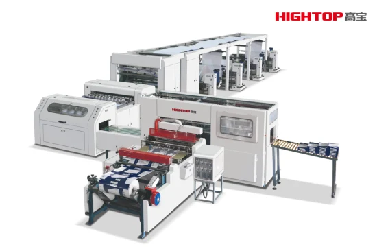 Hightop Automatic A4 Paper Reams Cutting Machine, Copy Paper Sheeting Machine, A4 Sheeter Machine, and Packaging Machine